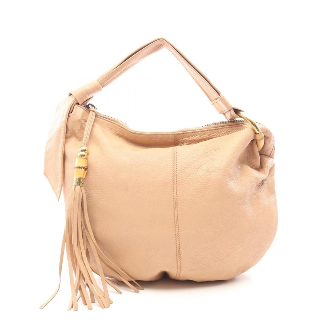 Gucci Bamboo Hobo Shoulder Bag/Handbag, Leather, Women's, Pink, Item No. 232930: --- Catalog ---Category: SizeSize (HxWxD): 25cm x 38cm x 13cm / 9.84'' x 14.96'' x 5.11''Strap Length: 43cm / 16.92''Category: DesignType: Handbag, Shoulder bagColor: PinkGender: WomenMaterial: Leathe