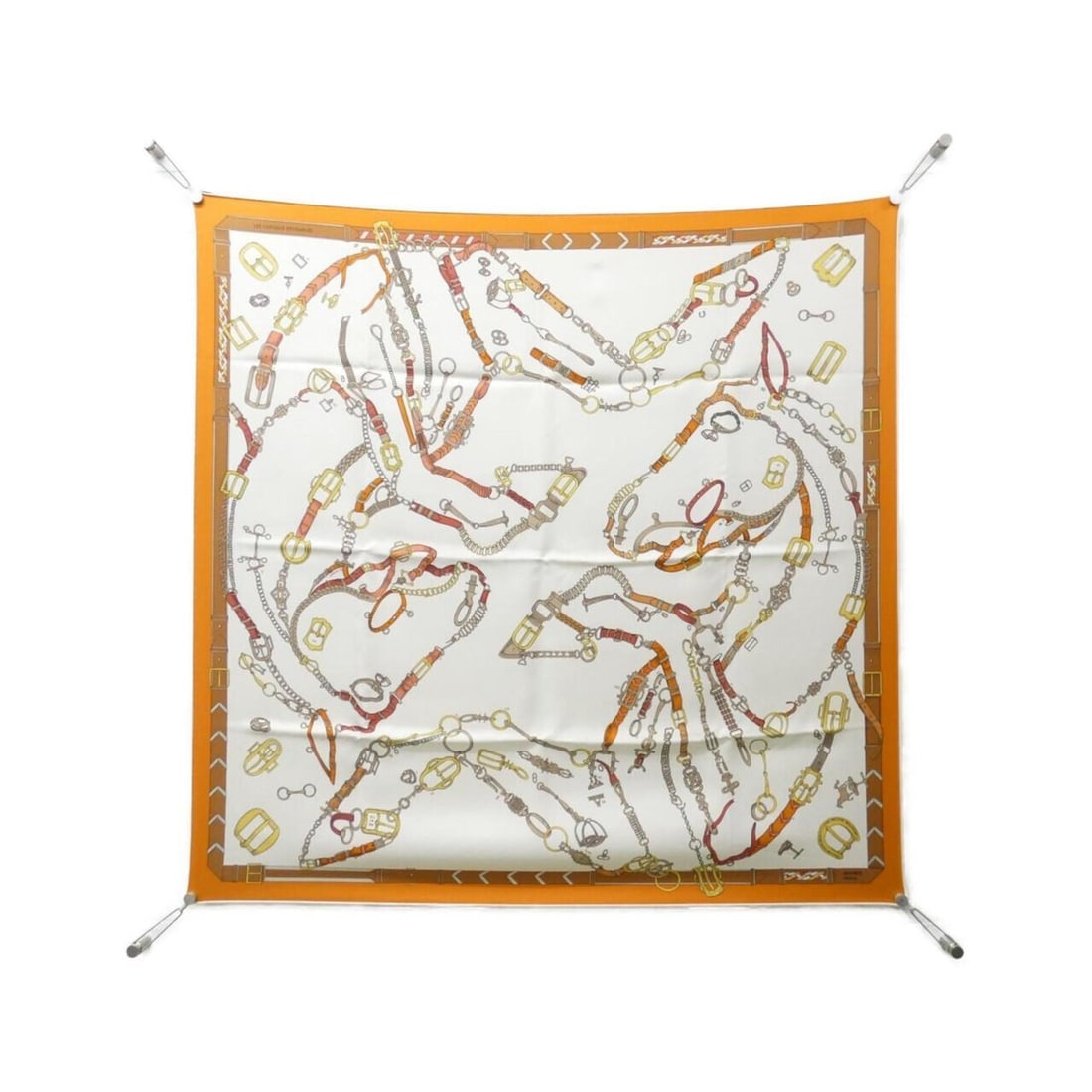 Hermes LES CHEVAUX DE CHAINES Carre 004096S Scarf Muffler (1 of 11)