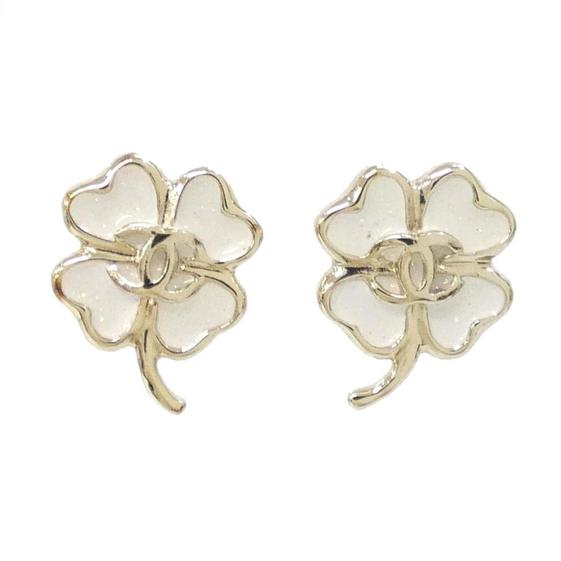 Chanel ABF317 Earrings: --- Catalog ---Category: SizeSize (HxWxD): 21.00mm x 16.00mm / 0.83'' x 0.63''Category: DesignType: Stud earringsColor: Gold, WhiteGender: WomenCategory: GeneralMPN: ABF317Brand: Chanel--- Item List