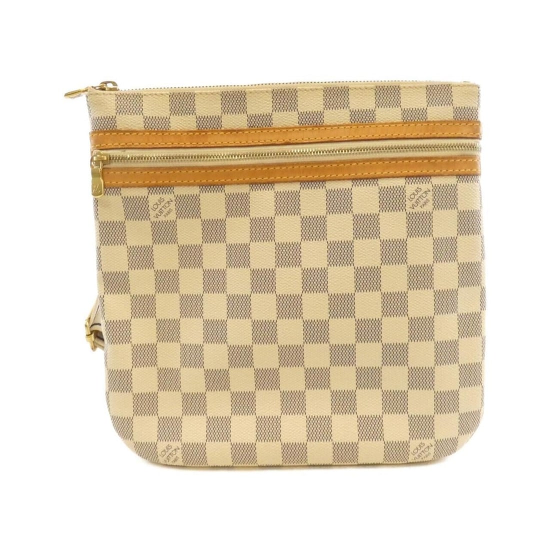 Louis Vuitton Damier Azur Pochette Bosphore N51112 Shoulder Bag: --- Catalog ---Category: SizeSize (HxWxD): 26cm x 26cm x 3cm / 10.23'' x 10.23'' x 1.18''Category: DesignType: Pochette, Shoulder bagColor: AzurGender: WomenMaterial: Coated canvas Hardware Color: