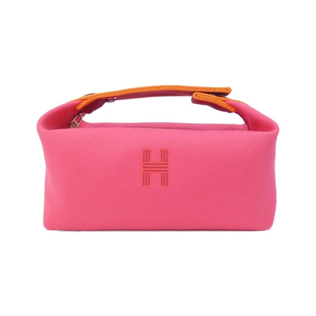 Hermes Bride à Black PM 103222M Handbag Pouch: --- Catalog ---Category: SizeSize (HxWxD): 11.5cm x 20.5cm x 12cm / 4.52'' x 8.07'' x 4.72''Category: DesignType: Handbag, PouchColor: PinkGender: WomenMaterial: Canvas Hardware Color: SilverCategory: