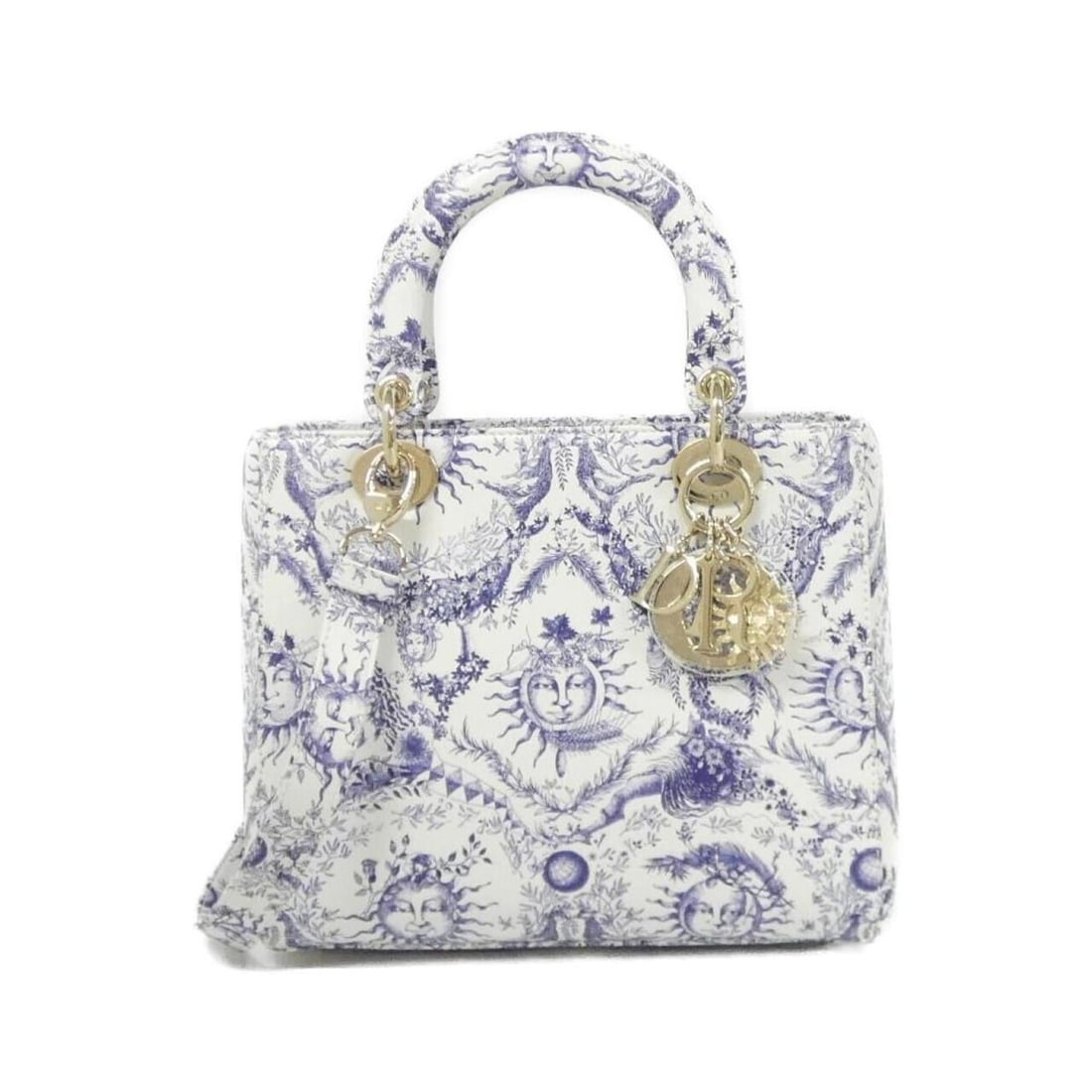 Christian Dior TOILE DE JOUY SOLEIL Lady Medium Handbag M0565OZEM: --- Catalog ---Category: SizeSize (HxWxD): 20cm x 24cm x 12cm / 7.87'' x 9.44'' x 4.72''Category: DesignType: HandbagColor: Blue, WhiteGender: WomenMaterial: Leather Hardware Color: GoldCategory: Gene