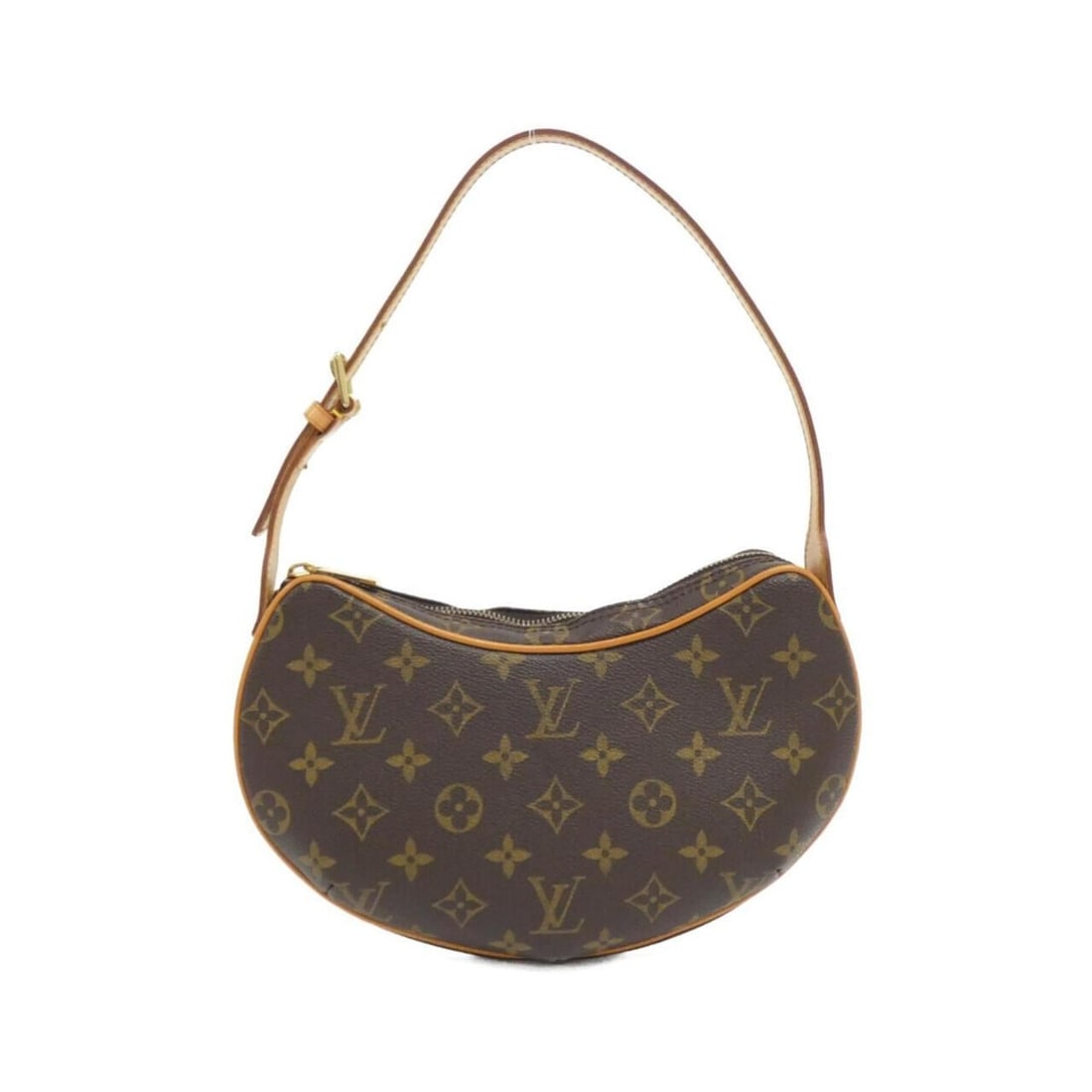 Louis Vuitton Monogram Pochette Croissant M51510 Shoulder Bag: --- Catalog ---Category: SizeSize (HxWxD): 14cm x 26cm x 4cm / 5.51'' x 10.23'' x 1.57''Category: DesignType: Pochette, Shoulder bagColor: MarronGender: WomenMaterial: Coated canvas Hardware Color: Go