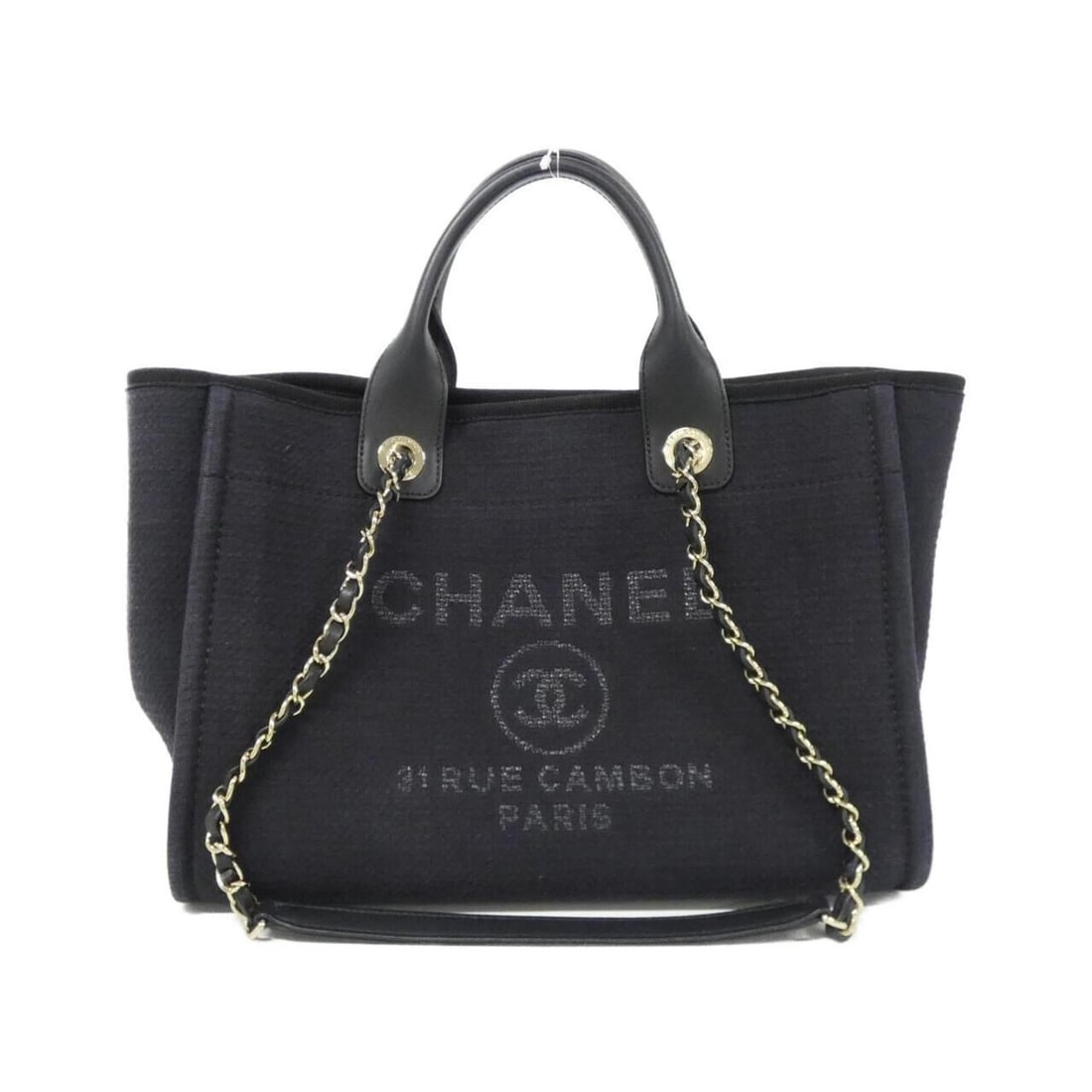 Chanel Deauville Line AS3257 Handbag: --- Catalog ---Category: SizeSize (HxWxD): 23cm x 40cm x 16cm / 9.05'' x 15.74'' x 6.29''Category: DesignType: Handbag, PouchColor: BlackGender: WomenHardware Color: GoldCategory: GeneralMPN: AS3257Br