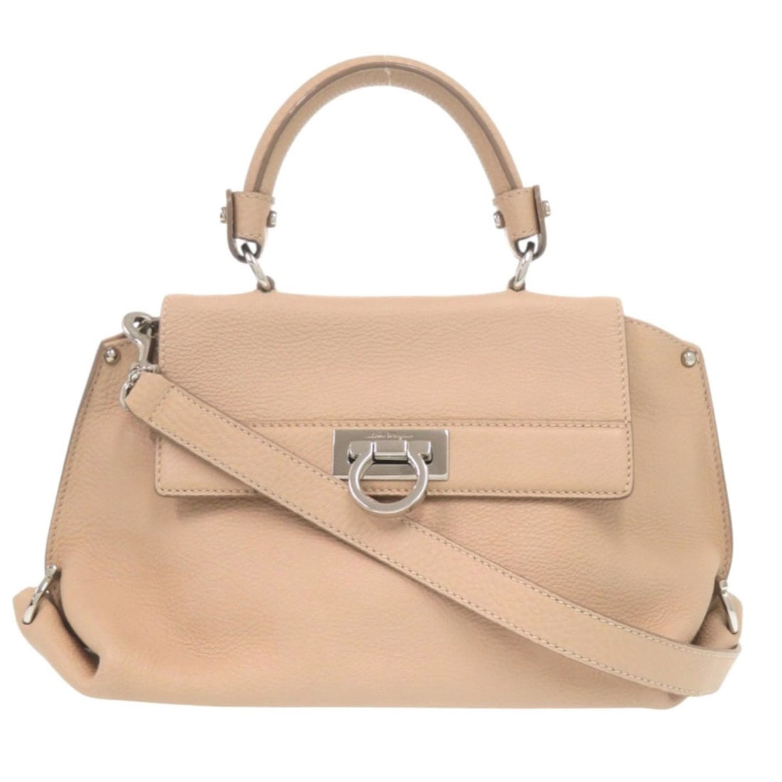 Excellent condition Salvatore Ferragamo Sofia Gancini BW-21 Leather Pink 2-way Handbag 0006Salvatore: --- Catalog ---Category: SizeSize (HxWxD): 17cm x 32cm x 12.5cm / 6.69'' x 12.59'' x 4.92''Strap Length: 102cm - 114cm / 40.15'' - 44.88''Handle Length: 27cm / 10.62''Category: DesignType: HandbagColo