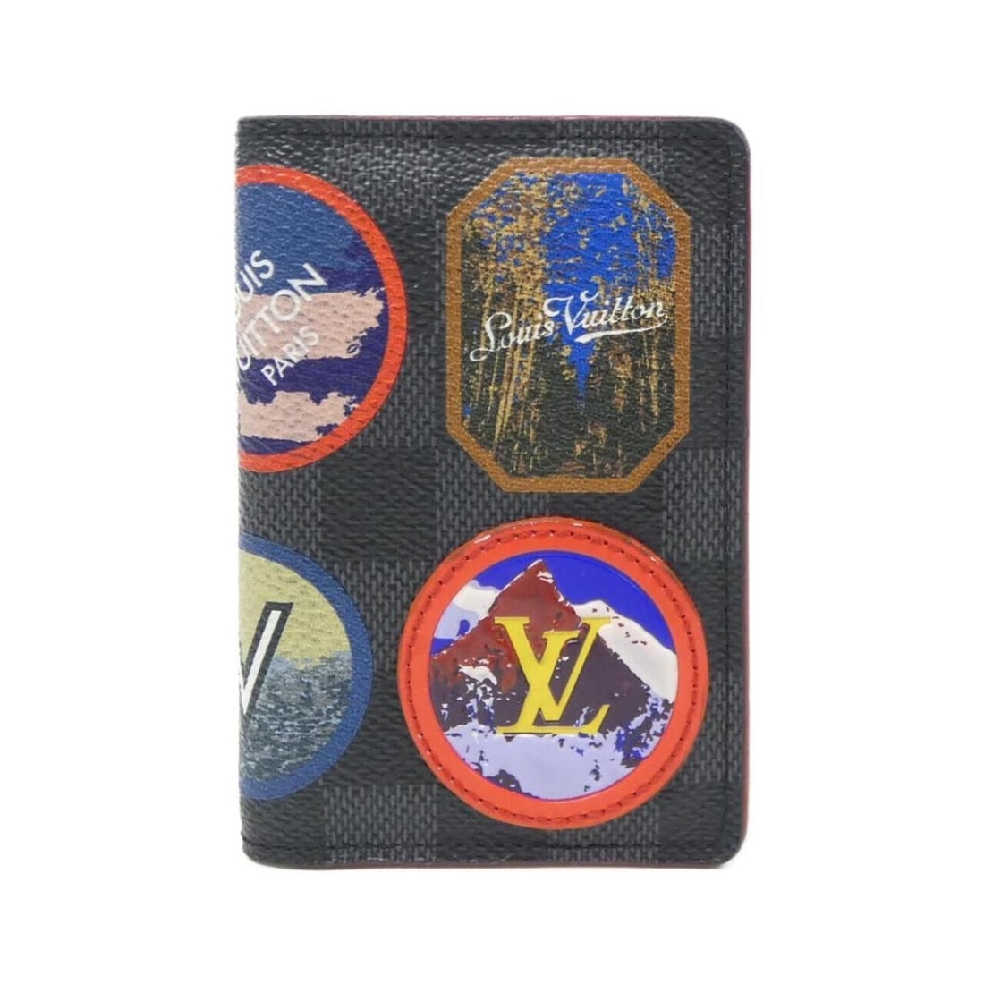 Louis Vuitton Damier Graphite (LV Alps) Organizer de Poche N60130 Business Card Holder/Card Case: --- Catalog ---Category: DesignType: Card caseColor: Dark gray, GraphiteGender: MenMaterial: Coated canvas Category: GeneralMPN: N60130Brand: Louis VuittonCategory: Physical PropertiesSize (HxWxD):