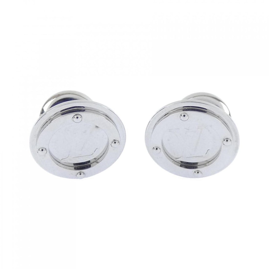 Louis Vuitton LOUIS VUITTON Cufflinks LV Circle M68100 (1 of 12)