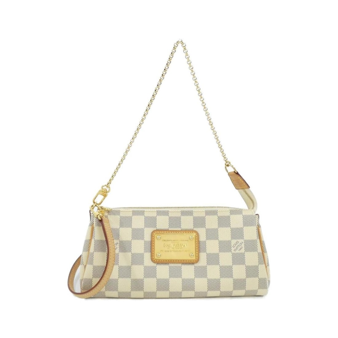 Louis Vuitton Damier Azur Eva N55214 Shoulder Bag: --- Catalog ---Category: SizeSize (HxWxD): 12cm x 24cm x 5cm / 4.72'' x 9.44'' x 1.96''Category: DesignType: Shoulder bagColor: Azur, WhiteGender: Women,MenMaterial: Coated canvas Category: