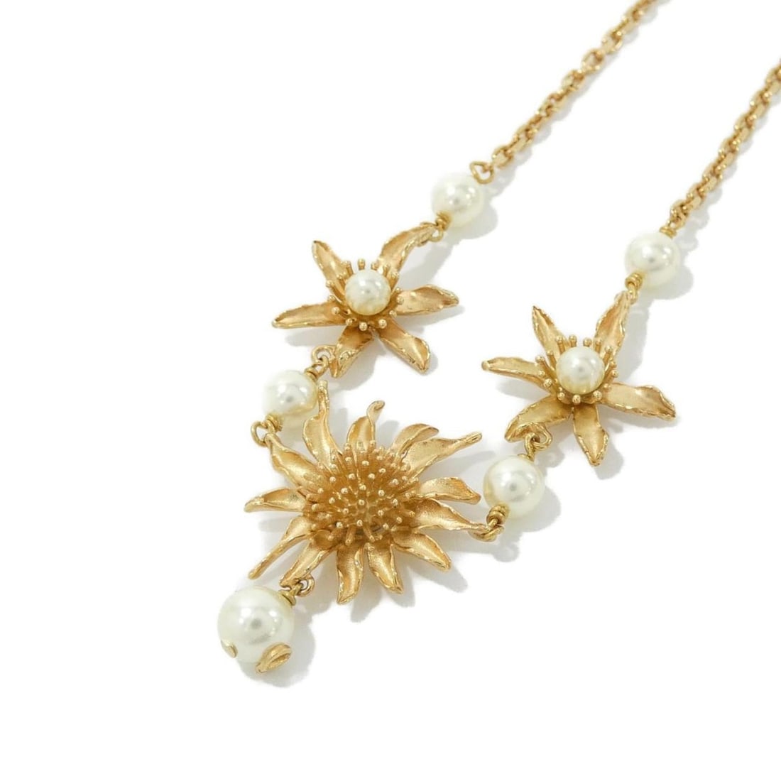 Christian Dior CHARDONS N3084 Women's Necklace: --- Catalog ---Category: SizePendant Size: 35mm x 25mm / 1.37'' x 0.98''Neck Circumference: 32 cm - 38 cm / 12.59'' - 14.96''Category: DesignColor: Gold, WhiteGender: Women,MenNecklace Type: