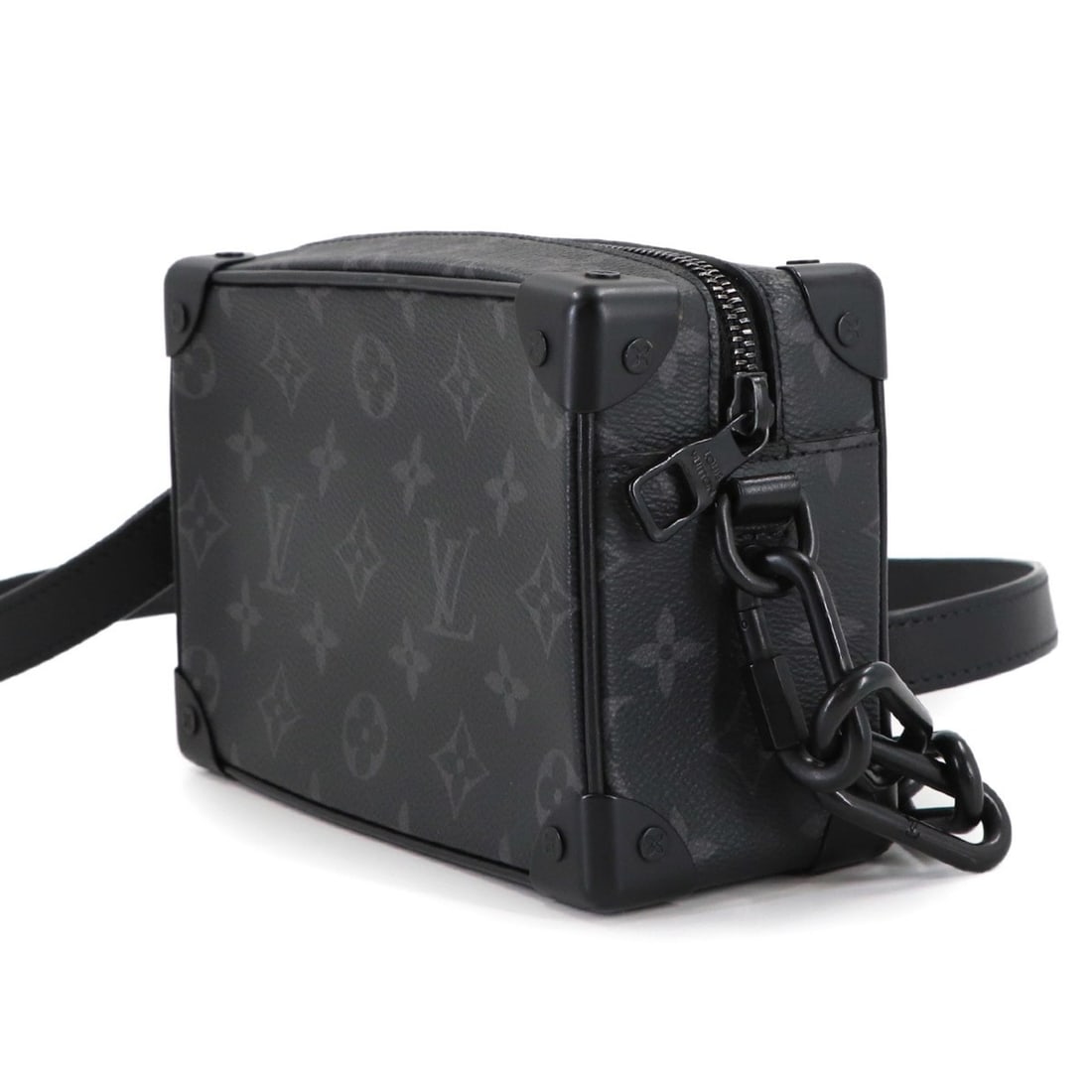 Louis Vuitton Monogram Eclipse Mini Soft Trunk Shoulder Handbag M44735 RFID - 4