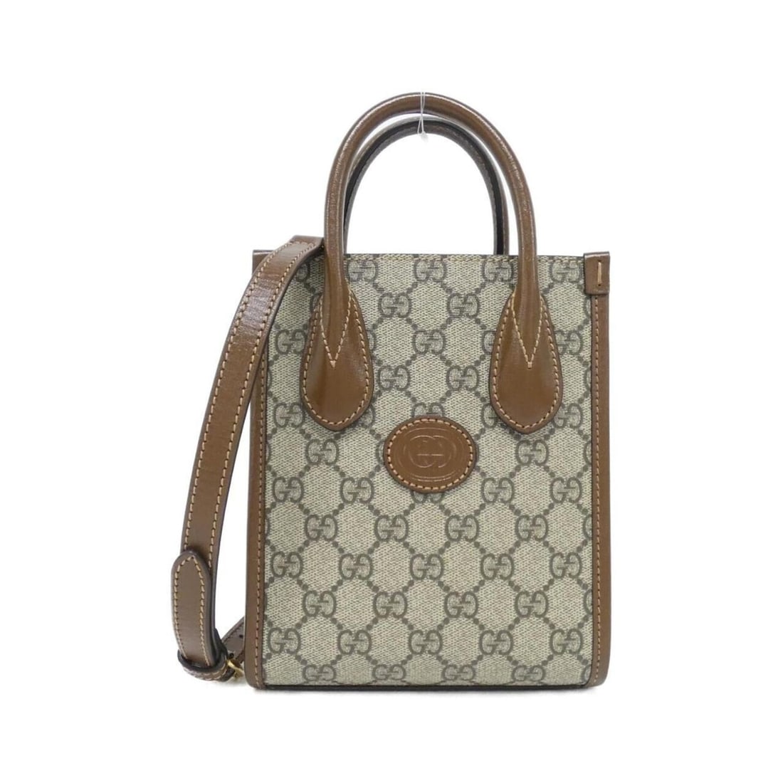 Gucci 671623 92TCG Handbag: --- Catalog ---Category: SizeSize (HxWxD): 19cm x 16cm x 7cm / 7.48'' x 6.29'' x 2.75''Category: DesignType: HandbagColor: Beige, BrownGender: WomenMaterial: GG Supreme , Canvas Category: GeneralMPN: