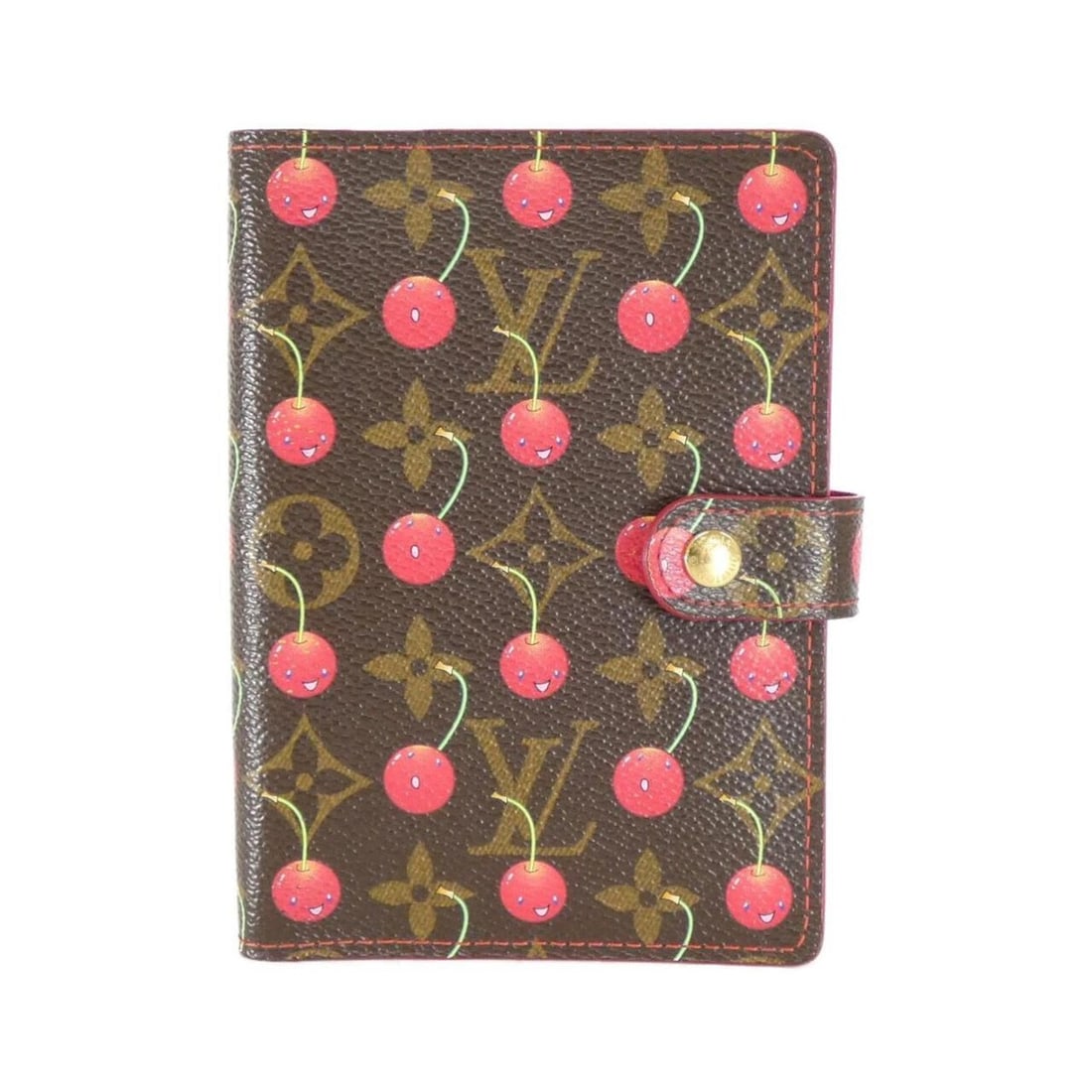Louis Vuitton Monogram Cherry Agenda PM R21023 Organizer: --- Catalog ---Category: DesignColor: Brown, Monogram CherryGender: WomenMaterial: Coated canvas Category: GeneralMPN: R21023Brand: Louis VuittonCategory: Physical PropertiesSize (HxWxD): 15cm x 10cm
