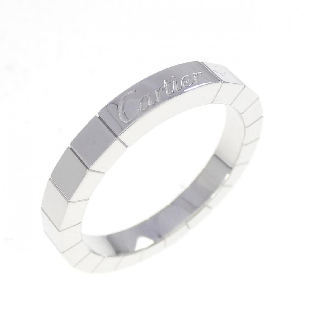 Cartier Lanieres Ring: --- Catalog ---Category: SizeUS Size: 6.5Brand Size: 53Category: DesignType: Band ringColor: White goldGender: WomenMaterial: White gold (18K)Category: GeneralMPN: B4045000Brand: Cartier--- Item List