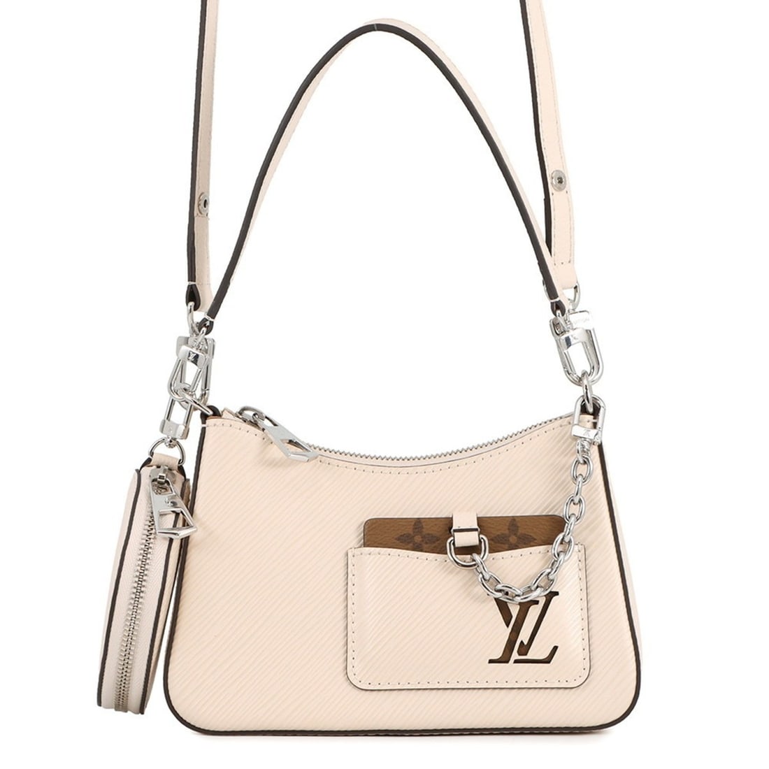 Louis Vuitton Epi Marellini Handbag M20999 LOUIS VUITTON 2-way Shoulder Bag White for Women (1 of 18)