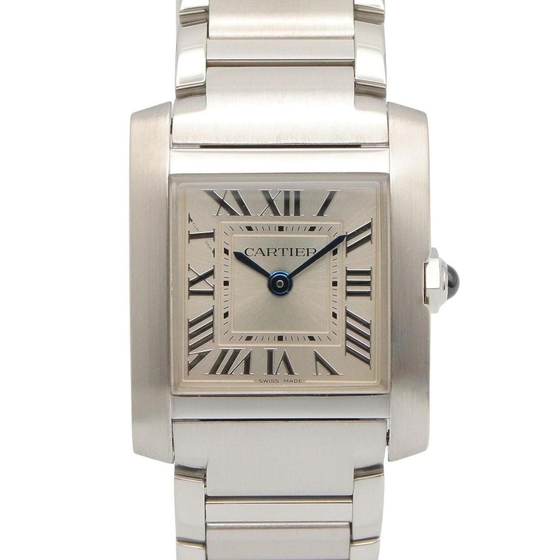 Cartier Tank Française SM Watch, Stainless Steel, Ladies, Silver Tone, WSTA0065: --- Catalog ---Category: SizeWrist Size: 15cm / 5.9''Case Diameter: 21mm / 0.83''Category: DesignType: WristwatchGender: WomenColor (Dial): SilverMaterial (Band): Stainless steelMaterial (Case): Stain