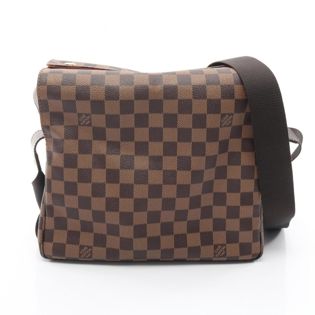 Louis Vuitton Naviglio Shoulder Bag/Handbag, Coated Canvas and Leather, Damier Pattern,: --- Catalog ---Category: SizeSize (HxWxD): 24cm x 27cm / 9.44'' x 10.62''Category: DesignType: Handbag, Shoulder bagColor: BrownGender: Men,WomenMaterial: Coated canvas , Damier Canvas , PVC , Leather