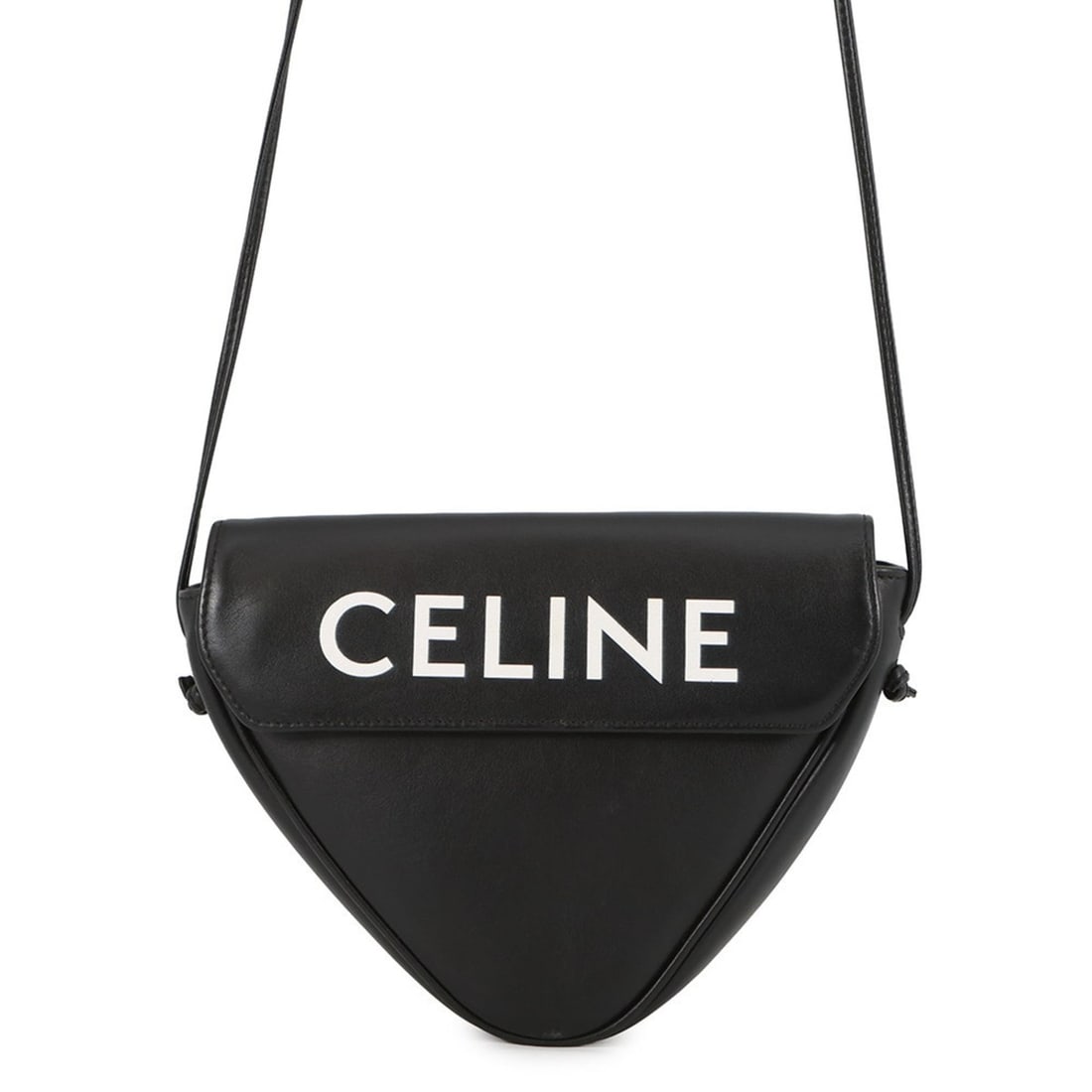 Celine Shoulder Bag Triangle Leather 19590 CELINE Pochette Black Handbag: --- Catalog ---Category: SizeSize (HxWxD): 15.5cm x 21cm x 3cm / 6.1'' x 8.26'' x 1.18''Category: DesignType: Handbag, Pochette, Shoulder bagColor: BlackGender: WomenMaterial: Leather Category: Genera