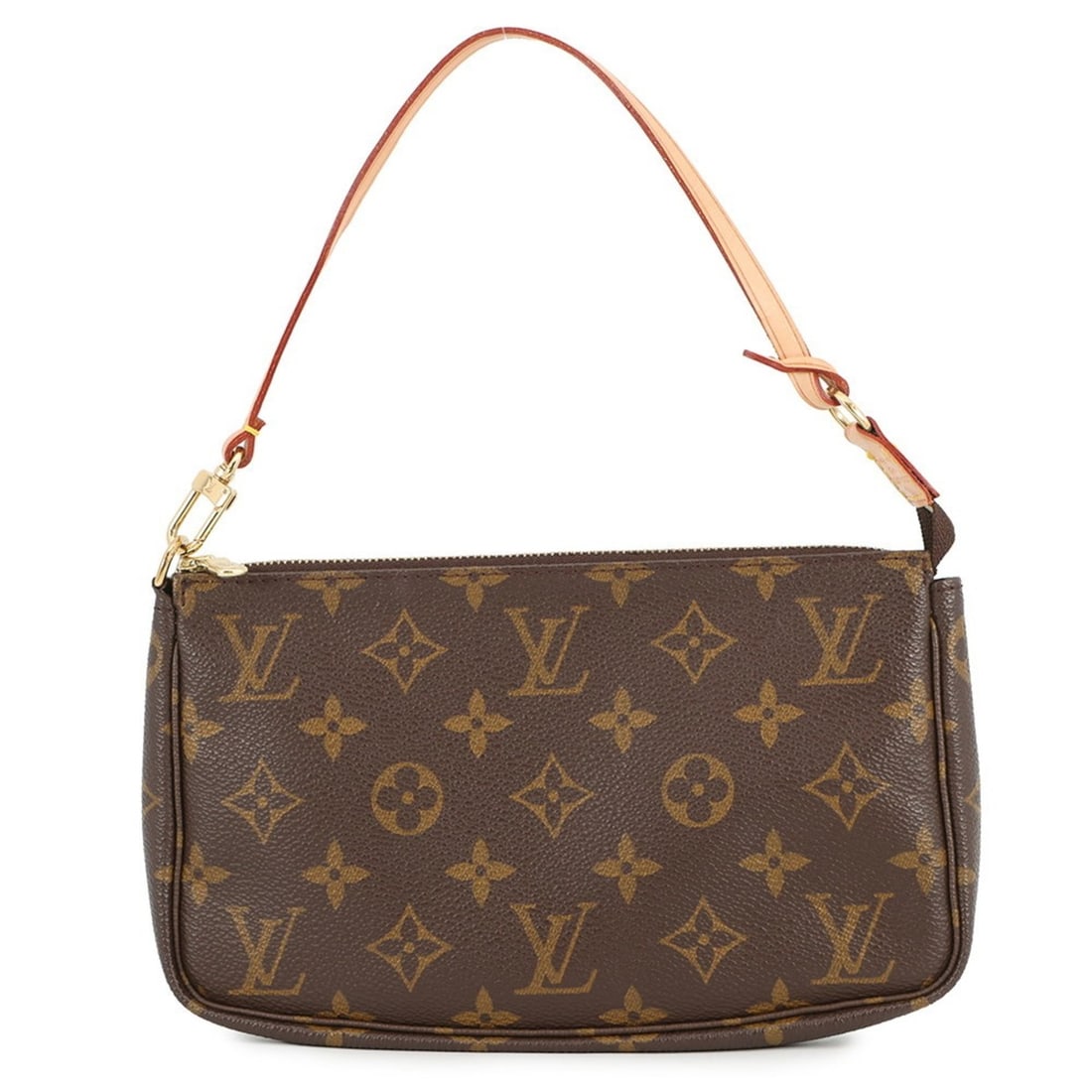 Louis Vuitton Monogram Pochette Accessoires Handbag Pouch M51980 LOUIS VUITTON: --- Catalog ---Category: SizeSize (HxWxD): 13.5cm x 22cm x 2.5cm / 5.31'' x 8.66'' x 0.98''Category: DesignType: Handbag, Pochette, PouchColor: Brown, MonogramGender: WomenMaterial: Monogram Category: