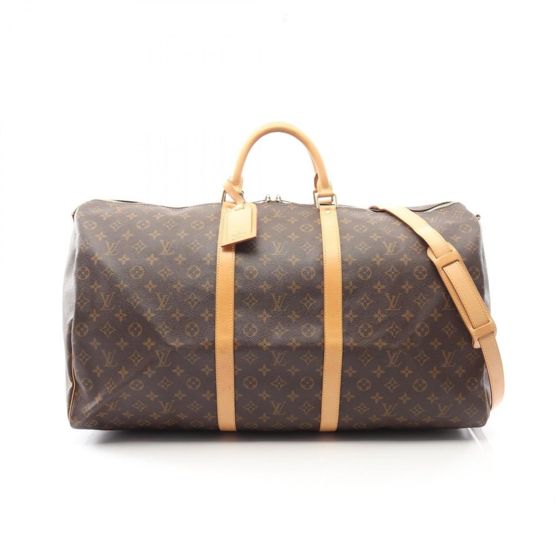 Louis Vuitton Keepall Bandoulière 60 Boston Bag Handbag, Coated Canvas and Leather, Monogram: --- Catalog ---Category: SizeSize (HxWxD): 32cm x 60cm x 26cm / 12.59'' x 23.62'' x 10.23''Category: DesignType: Boston bag, HandbagColor: BrownGender: Men,WomenMaterial: Coated canvas , Leather Categ