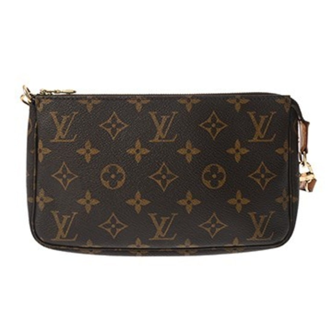 LOUIS VUITTON Louis Vuitton Monogram Pochette Accessoires Brown M51980 Women's Canvas Accessory (1 of 11)