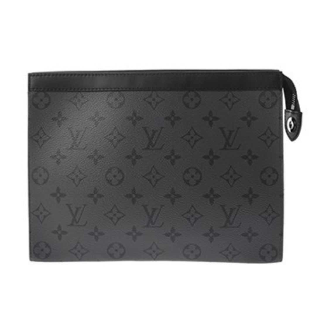 LOUIS VUITTON Louis Vuitton Monogram Eclipse Reverse Pochette Voyage Grey M69535 Men's Canvas Clutch (1 of 11)