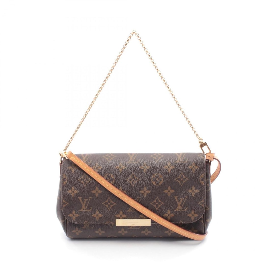 Louis Vuitton Favorite MM Handbag, Coated Canvas and Leather, Monogram Pattern, Women's, Brown,: --- Catalog ---Category: SizeSize (HxWxD): 16.5cm x 24cm x 4cm / 6.49'' x 9.44'' x 1.57''Category: DesignType: HandbagColor: BrownGender: WomenMaterial: Coated canvas , Leather Category: GeneralMPN: M