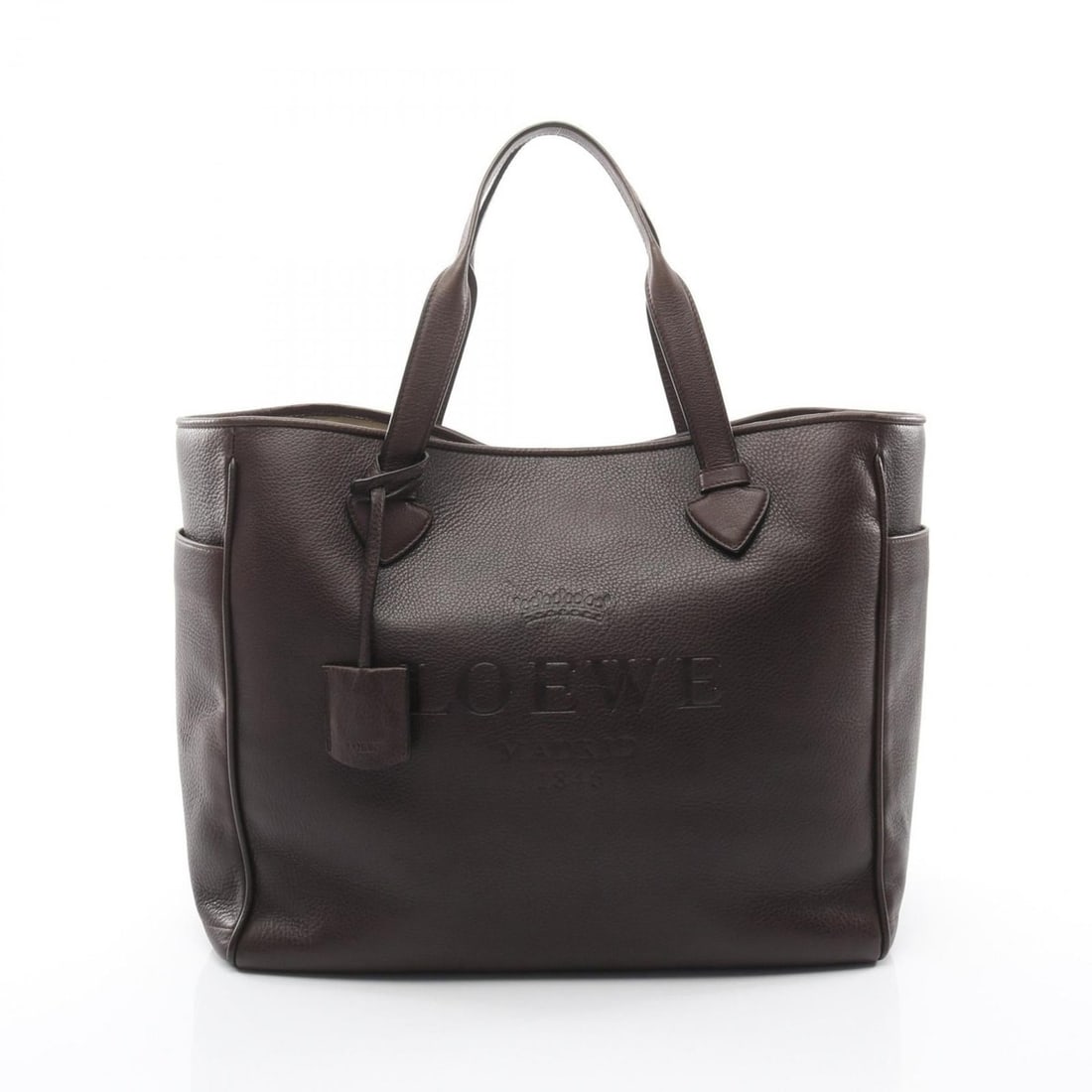 Loewe Heritage Tote Bag Handbag Leather Women's Brown: --- Catalog ---Category: SizeSize (HxWxD): 31cm x 36.5cm x 14cm / 12.2'' x 14.37'' x 5.51''Category: DesignType: Handbag, Tote bagColor: BrownGender: WomenMaterial: Leather Category: GeneralBrand: Loe