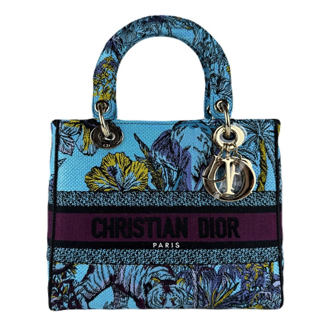 Christian Dior Lady Delight Canvas Handbag/Shoulder Bag, Blue, Women's, Free Shipping, z8944: --- Catalog ---Category: SizeSize (HxWxD): 20cm x 23cm x 11cm / 7.87'' x 9.05'' x 4.33''Category: DesignType: Handbag, Shoulder bagColor: BlueGender: WomenMaterial: Canvas Category: GeneralBrand: Chri