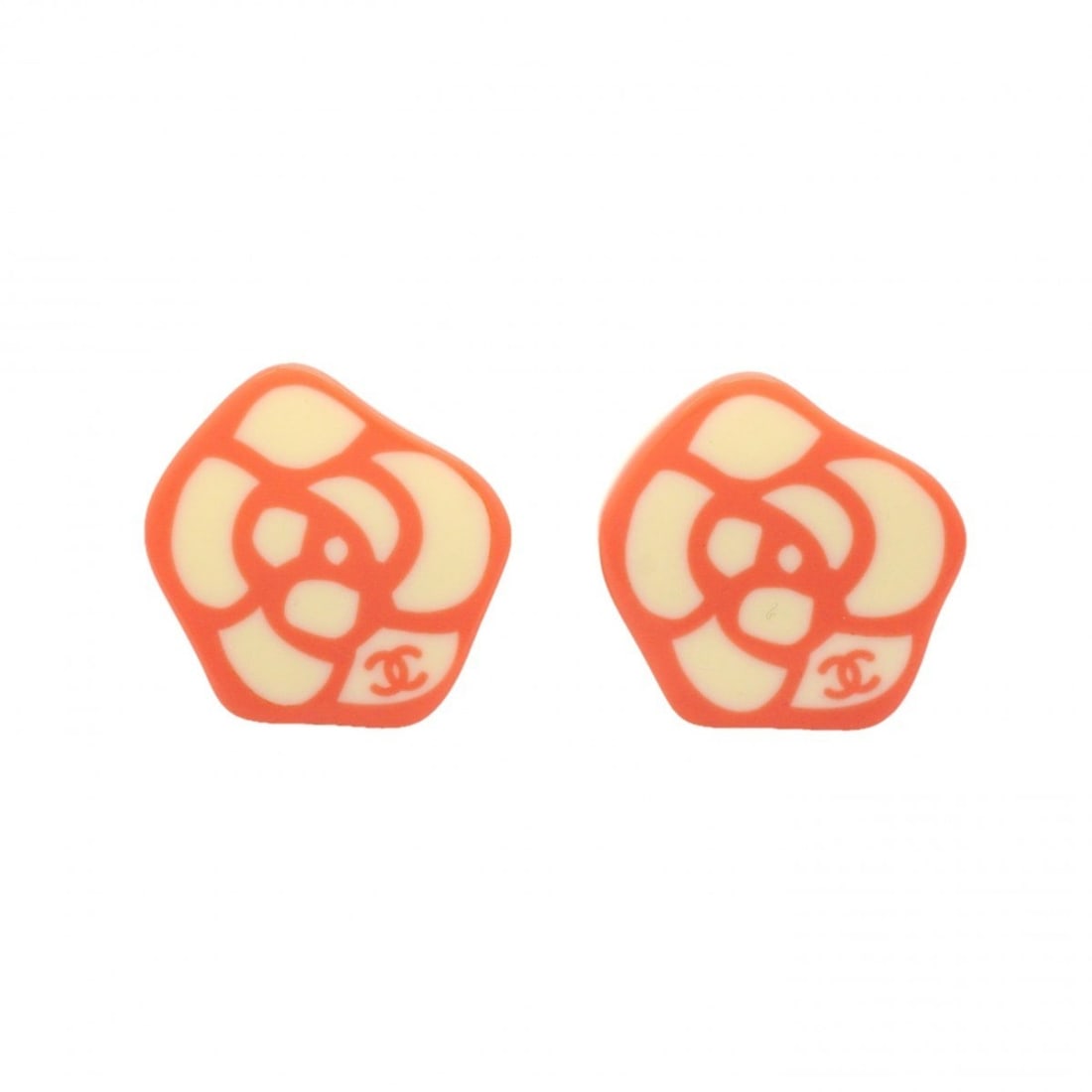 Chanel Earrings, Coco Mark, Camellia, GP Plated Plastic, Gold, Pink, Ivory, Women's, P2373388: --- Catalog ---Category: SizeSize (HxWxD): 23.80mm x 22.10mm / 0.94'' x 0.87''Category: DesignType: Clip earringsColor: Gold, Ivory, PinkGender: WomenMaterial: Gold plating, PlasticCategory: GeneralBr