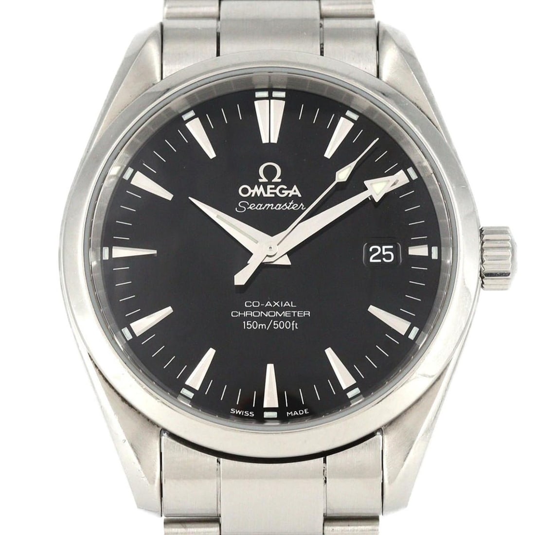 Omega Seamaster Aqua Terra 2503.50 Stainless Steel Automatic Watch: --- Catalog ---Category: SizeWrist Size: 17cm / 6.69''Case Diameter: 39mm / 1.54''Category: DesignType: WristwatchGender: MenColor (Dial): BlackMaterial (Band): Stainless steelMaterial (Case):