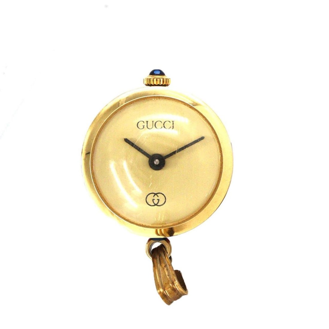 Gucci pendant watch, GP (gold plated) finish, hand-wound. (1 of 11)