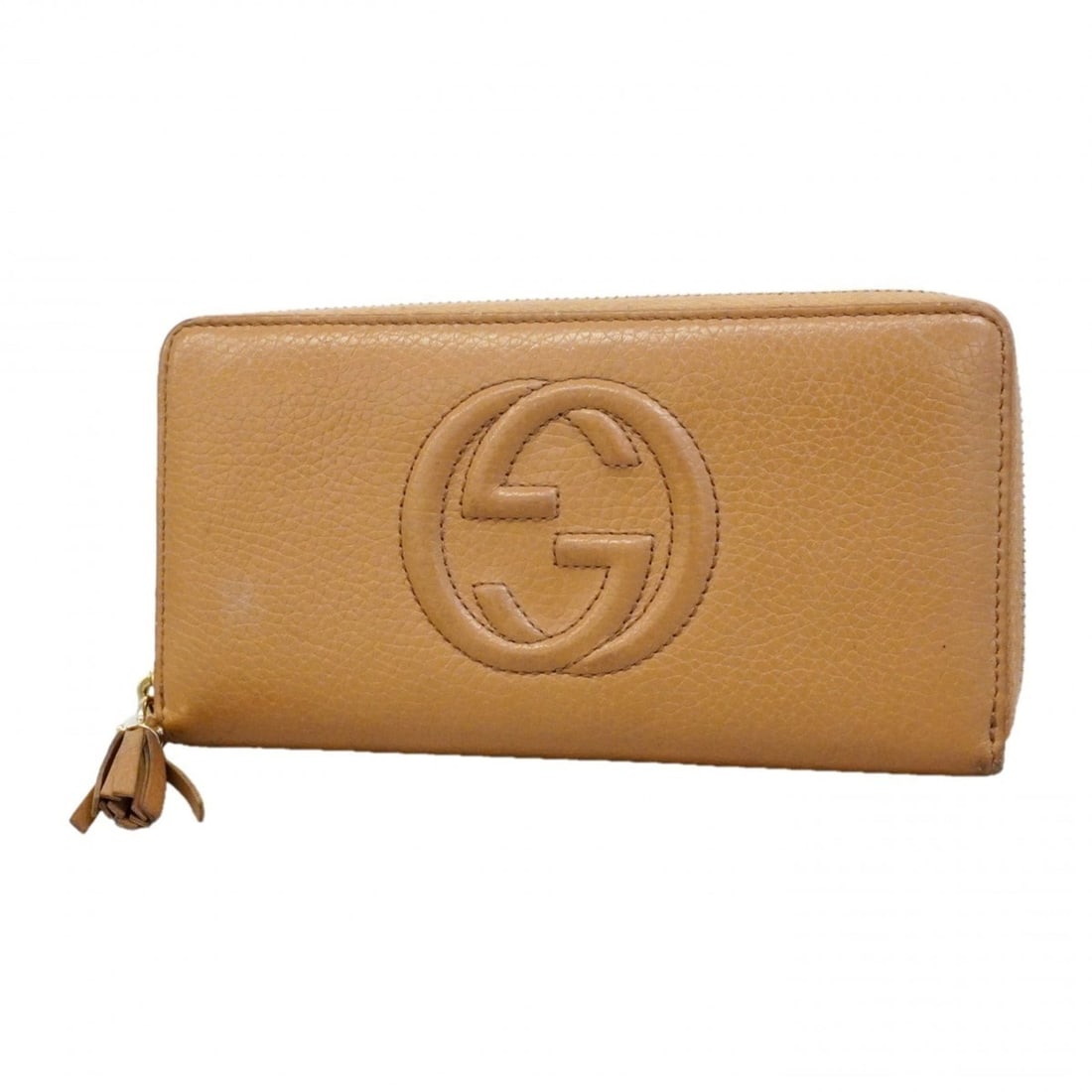 Gucci Soho Long Wallet 598187 Leather Beige Champagne Women's: --- Catalog ---Category: SizeSize (HxWxD): 10cm x 18.5cm x 2cm / 3.93'' x 7.28'' x 0.78''Category: DesignType: Long wallet (bi-fold)Color: BeigeGender: WomenMaterial: Leather Category: GeneralMPN: 598