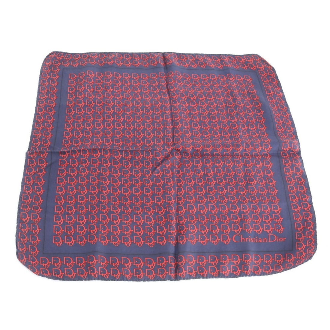 Christian Dior Trotter print scarf/muffler, navy, brand name, women's.: --- Catalog ---Category: SizeSize (LxW): 44cm x 44cm / 17.32'' x 17.32''Category: DesignType: ScarfColor: Navy, Red colorGender: WomenCategory: GeneralBrand: Christian Dior--- Item List ---Section: Co