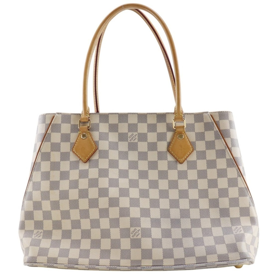 Louis Vuitton Calvi Tote Bag N41449 Damier Azur Canvas 2015 White GI0185 A4 Open Women's: --- Catalog ---Category: SizeWeight: 940g / 2.07lb.Handle Drop: 20.00cm / 7.87''Size (HxWxD): 26cm x 37cm x 16cm / 10.23'' x 14.56'' x 6.29''Category: DesignType: Tote bagColor: WhiteGender: WomenClos