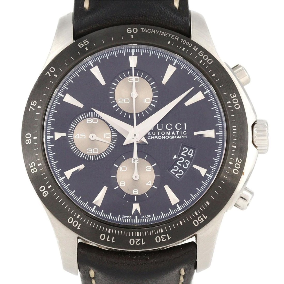 Gucci G-Timeless Chronograph 126.2 SS Automatic Watch: --- Catalog ---Category: SizeCase Diameter: 44mm / 1.73''Category: DesignType: WristwatchGender: MenColor (Dial): BlackMaterial (Case): Stainless steelCategory: GeneralMPN: 126.2Brand: GucciCategory: