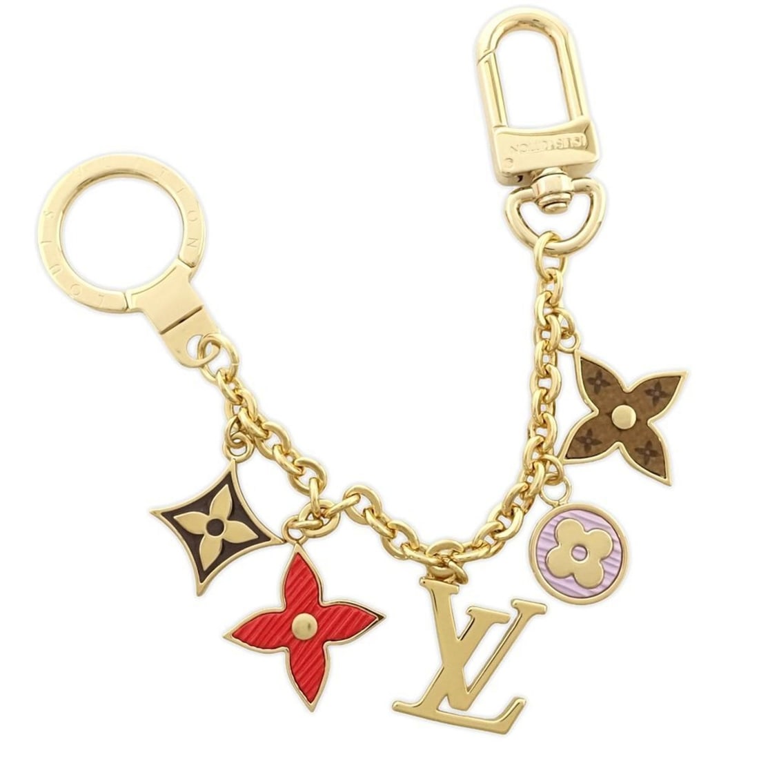 LOUIS VUITTON Louis Vuitton Keyring M00540 Chain Spring Street Multicolor Women's 181947: --- Catalog ---Category: DesignType: KeyringColor: Gold, Multi-colorGender: WomenMaterial: MetalCategory: GeneralMPN: M00540Brand: Louis Vuitton--- Item List ---Section: ConditionRanking: Rank A Used