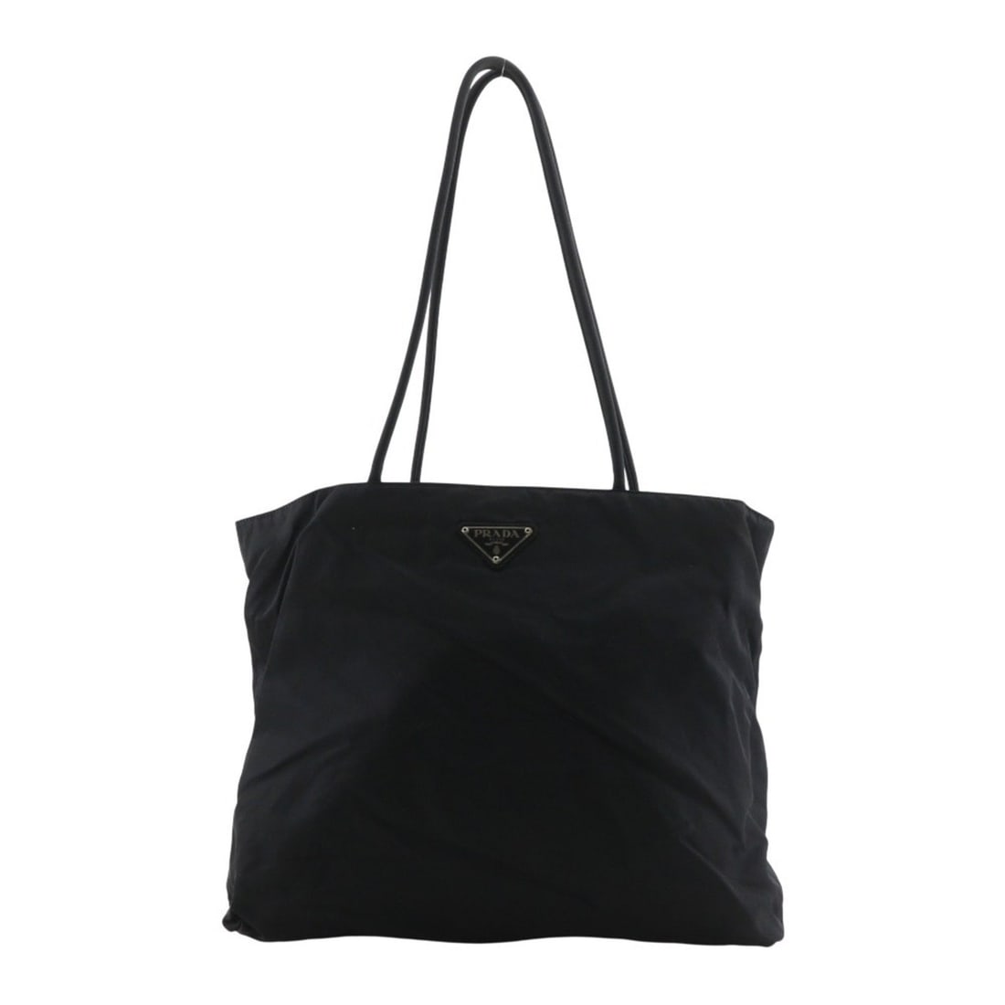 Prada tote bag, nylon, black, A4 size, open type, for women.: --- Catalog ---Category: SizeSize (HxWxD): 28cm x 35cm x 13cm / 11.02'' x 13.77'' x 5.11''Category: DesignType: Tote bagColor: BlackGender: WomenMaterial: Nylon Category: GeneralBrand: Prada--- Item L