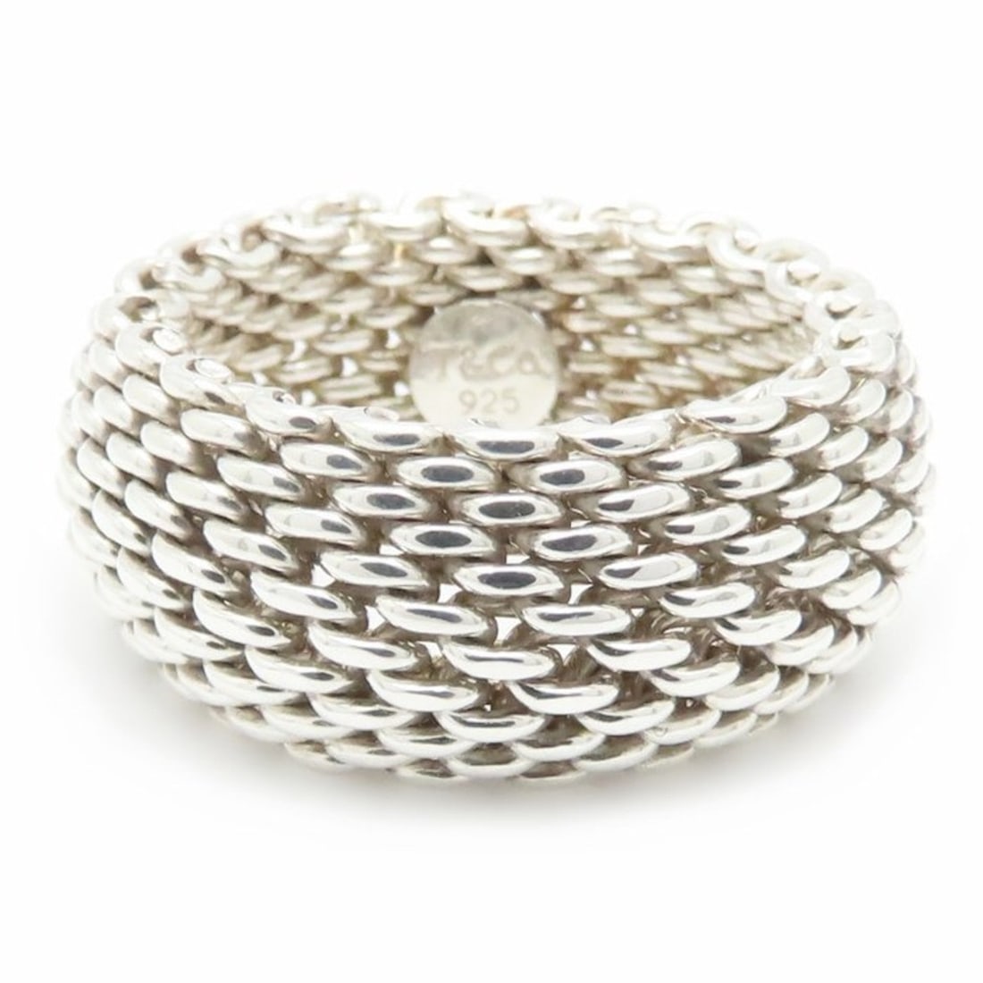 TIFFANY&Co. Tiffany Somerset Ring, Sterling Silver 925, Women's, Item Number 295226: --- Catalog ---Category: SizeJP Size: 14US Size: 7Category: DesignType: Band ringGender: WomenMaterial: Silver 925Category: GeneralBrand: Tiffany--- Item List ---Section: ConditionRanking: Rank A Used