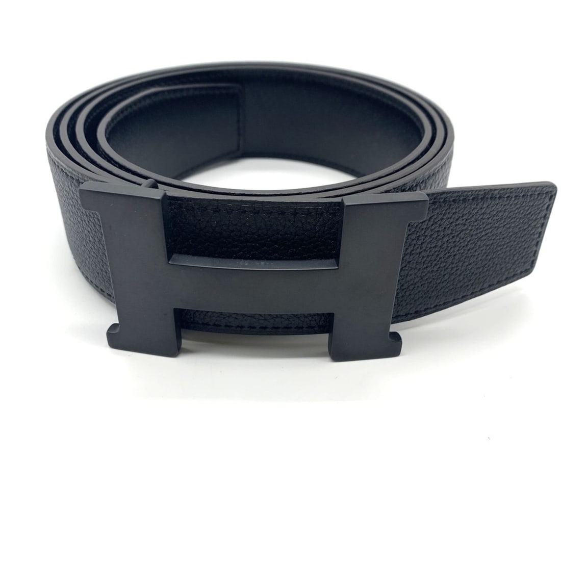 Hermes Constance 38mm Reversible H-belt #110 Black Box Calf/Togo Matte Hardware Like New HERMES S (1 of 7)