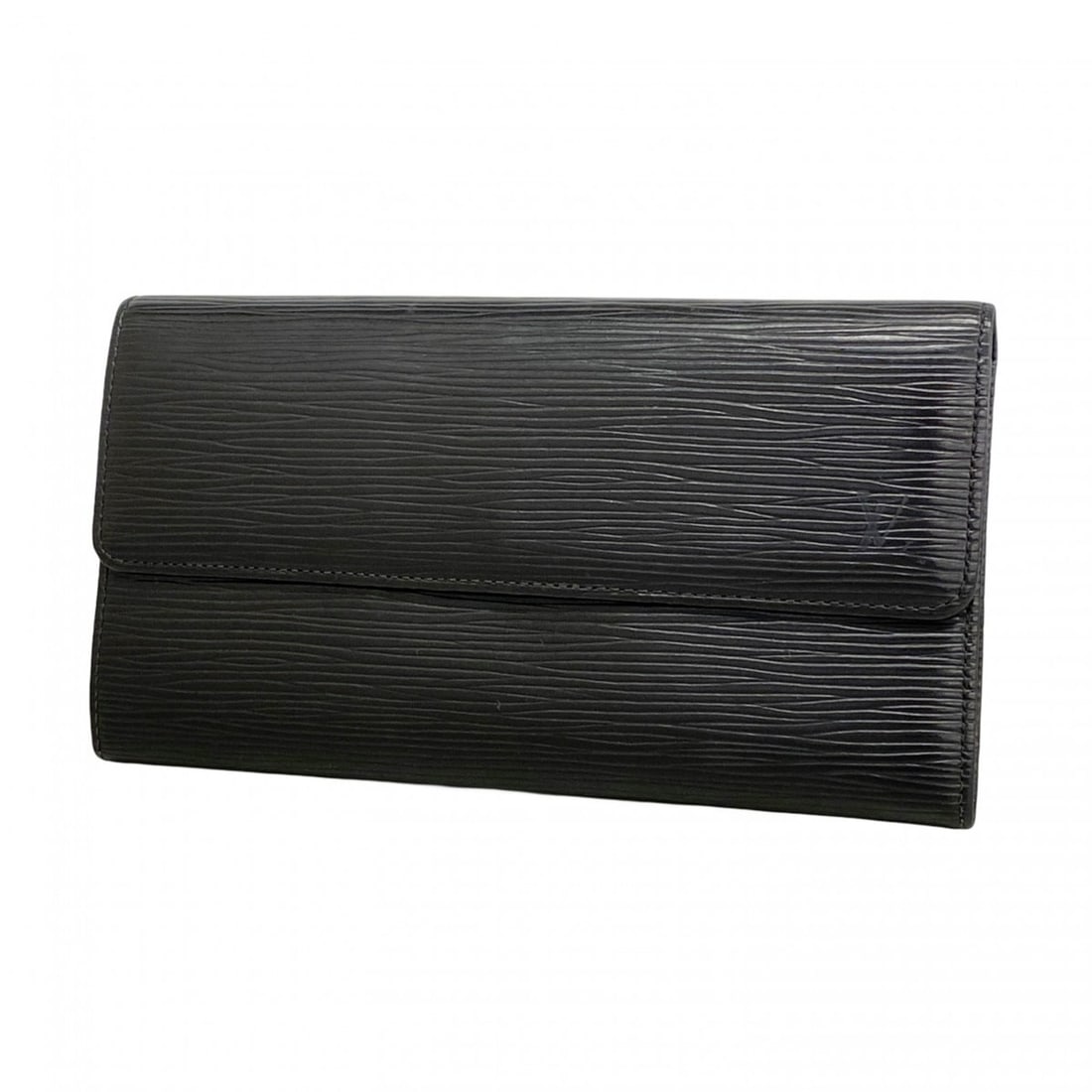 Louis Vuitton Epi Leather Long Wallet, Portemonnaie Pochette Credit, Noir (Women's): --- Catalog ---Category: SizeSize (HxWxD): 10.5cm x 19cm x 2cm / 4.13'' x 7.48'' x 0.78''Category: DesignType: Long wallet (bi-fold)Color: NoirGender: WomenCategory: GeneralBrand: Louis Vuitton--- Ite