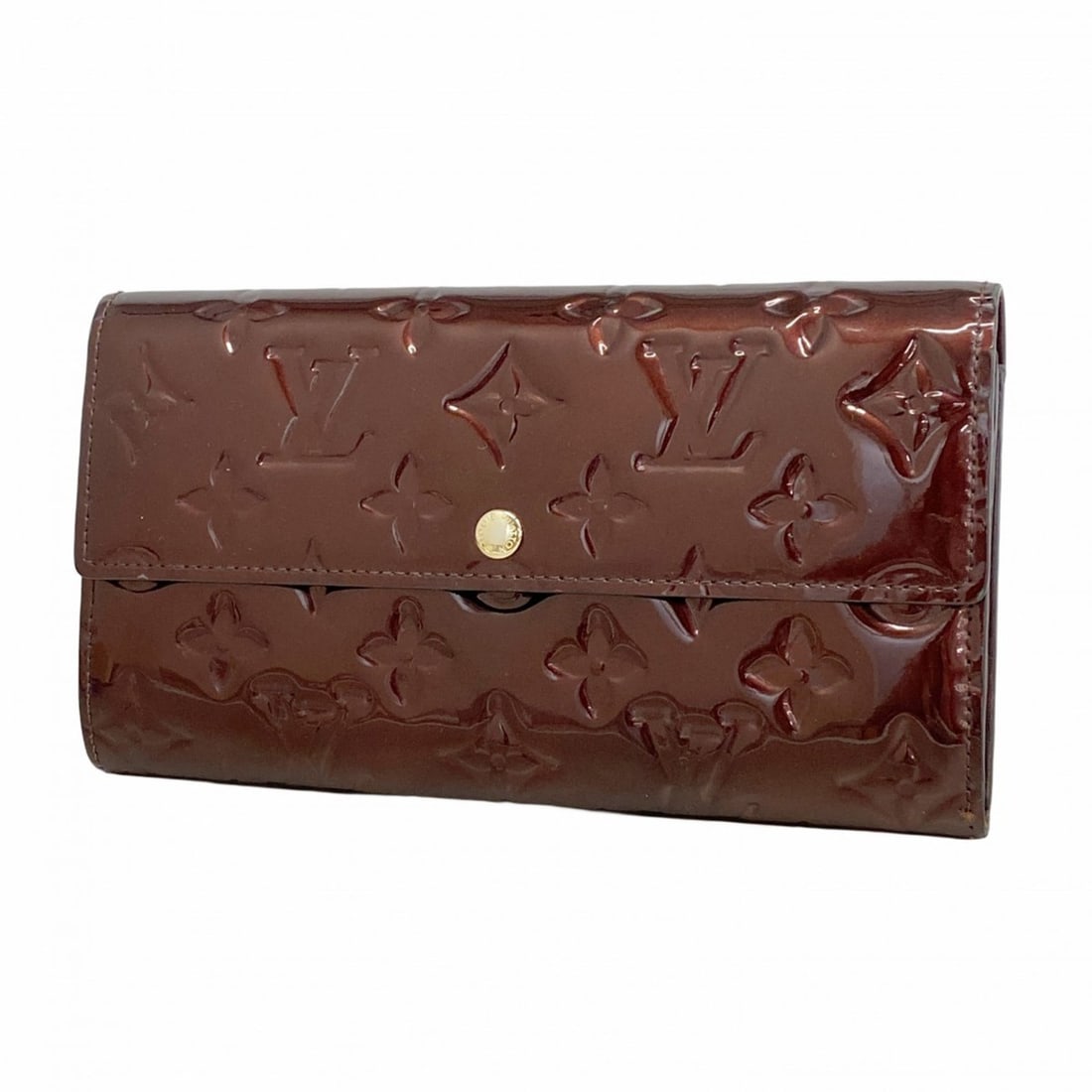 Louis Vuitton Vernis Portefeuille Sarah Long Wallet M93524 Alamante Women's: --- Catalog ---Category: SizeSize (HxWxD): 10.5cm x 19cm x 2cm / 4.13'' x 7.48'' x 0.78''Category: DesignType: Long wallet (bi-fold)Color: AmaranteGender: WomenCategory: GeneralMPN: M93524Brand: Louis