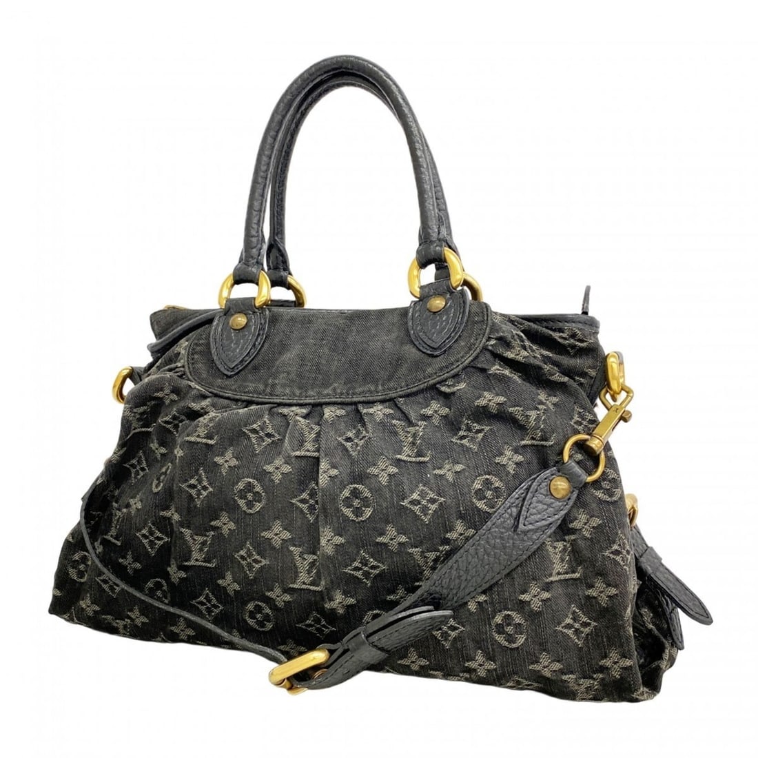 Louis Vuitton Monogram Denim Neo Cavie GM Handbag M95352 Noir 2-way bag for women: --- Catalog ---Category: SizeSize (HxWxD): 27cm x 38cm x 13cm / 10.62'' x 14.96'' x 5.11''Category: DesignType: HandbagColor: NoirGender: WomenCategory: GeneralMPN: M95352Brand: Louis Vuitton--- Item