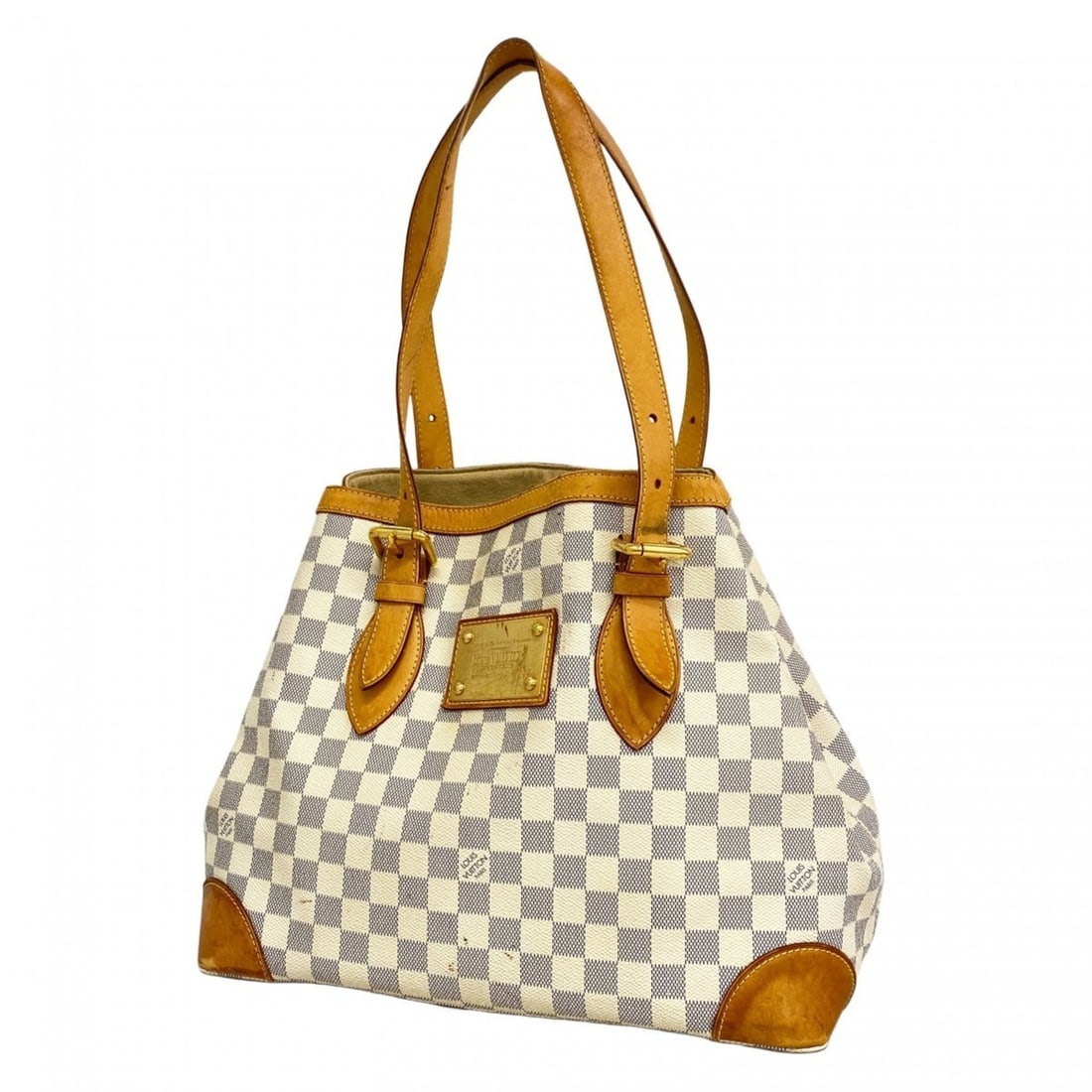 Louis Vuitton Damier Azur Hampstead MM Tote Bag N51206 White (Women's): --- Catalog ---Category: SizeSize (HxWxD): 28cm x 35cm x 17cm / 11.02'' x 13.77'' x 6.69''Category: DesignType: Tote bagColor: WhiteGender: WomenCategory: GeneralMPN: N51206Brand: Louis Vuitton--- Ite