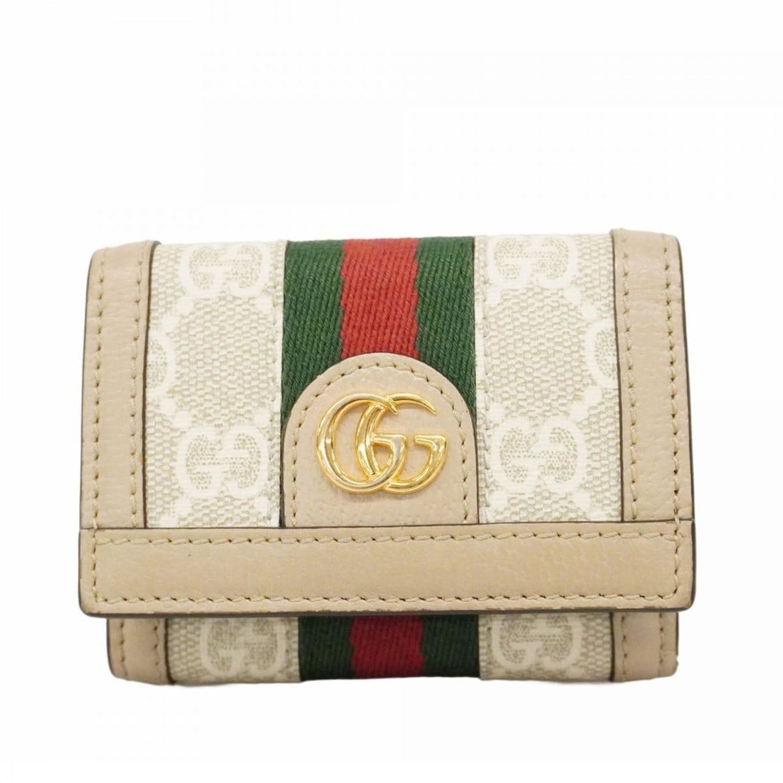 Gucci Ophidia Tri-fold Wallet 735099 Beige Women's: --- Catalog ---Category: SizeSize (HxWxD): 7cm x 9.5cm x 3cm / 2.75'' x 3.74'' x 1.18''Category: DesignType: Wallet (tri-fold)Color: BeigeGender: WomenMaterial: PVC Category: GeneralMPN: 735099Brand:
