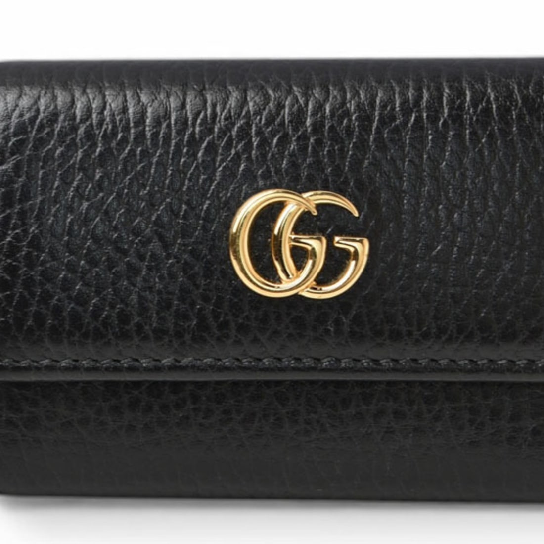 Gucci 6-ring Double G key case, chain, 456118 CAO0G 1000, unisex, black: --- Catalog ---Category: DesignType: KeycaseColor: BlackGender: Women,MenMaterial: Leather Category: GeneralMPN: ?456118 CAO0G 1000Brand: GucciCountry of Origin: ItalyCategory: Physical PropertiesSize