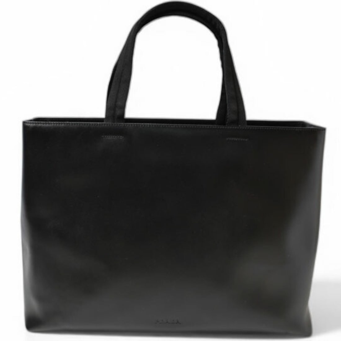 Prada handbag bag PRADA leather black women's men's: --- Catalog ---Category: SizeSize (HxWxD): 26.5cm x 36cm x 10cm / 10.43'' x 14.17'' x 3.93''Category: DesignType: Handbag, Tote bagColor: BlackGender: Men,WomenMaterial: Leather Category: GeneralBrand