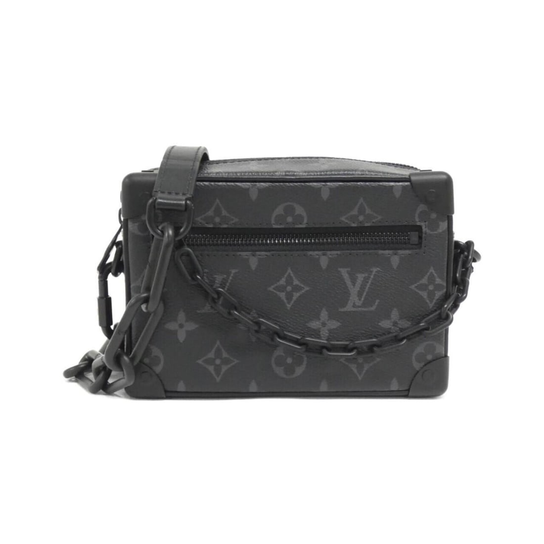 Louis Vuitton Monogram Eclipse Mini Soft Trunk M44735 Shoulder Bag: --- Catalog ---Category: SizeSize (HxWxD): 13cm x 18cm x 8cm / 5.11'' x 7.08'' x 3.14''Category: DesignType: Shoulder bagColor: BlackGender: MenMaterial: Coated canvas Category: GeneralMPN: M44735Bran