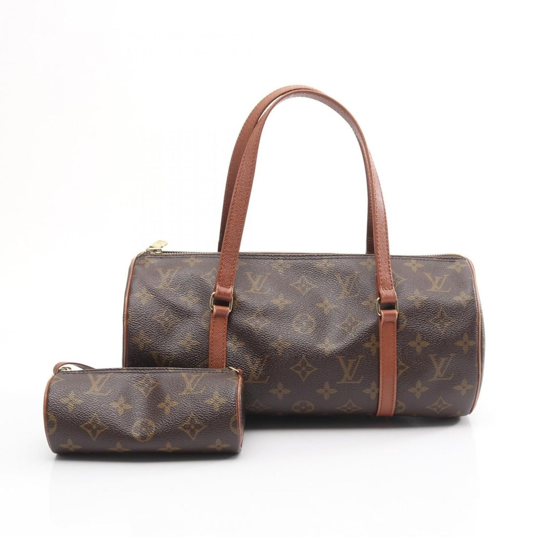 Louis Vuitton Papillon 30 (older model) handbag, coated canvas and leather, Monogram pattern,: --- Catalog ---Category: SizeSize (HxWxD): 15cm x 30cm x 15cm / 5.9'' x 11.81'' x 5.9''Category: DesignType: HandbagColor: Brown, MonogramGender: WomenMaterial: Coated canvas , Leather Category: Gener