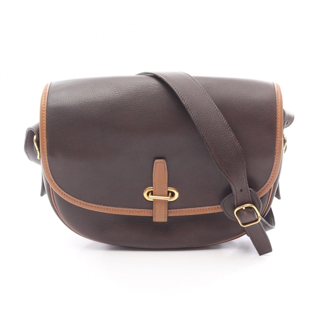 Hermes Baldo Golf Shoulder Bag/Handbag, Leather, Women's, Brown: --- Catalog ---Category: SizeSize (HxWxD): 19cm x 19cm x 6cm / 7.48'' x 7.48'' x 2.36''Category: DesignType: Shoulder bagColor: BrownGender: WomenMaterial: Leather Category: GeneralBrand: Hermes--- It