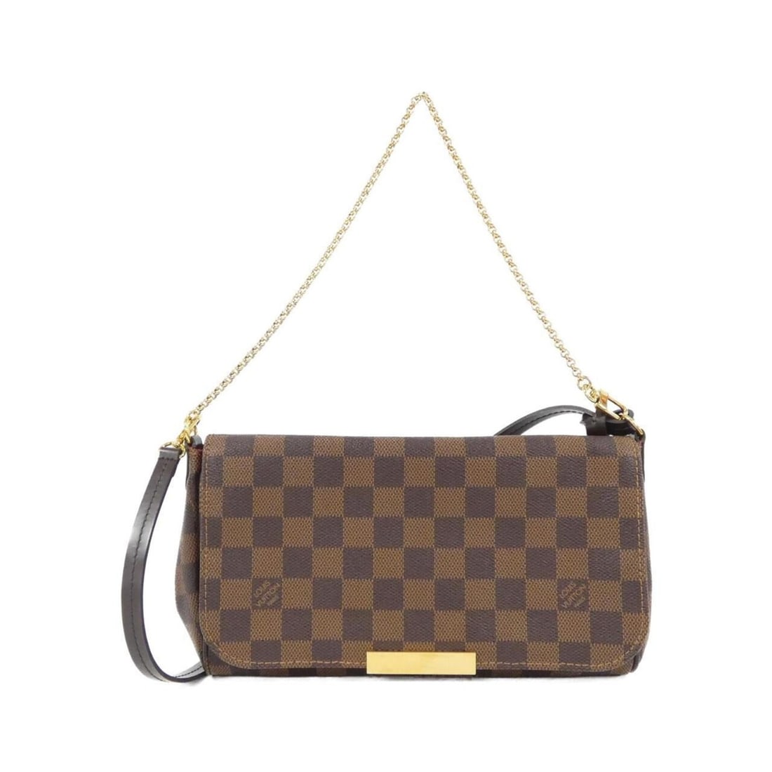 Louis Vuitton Damier Favorite MM N41129 Shoulder Bag: --- Catalog ---Category: SizeSize (HxWxD): 15cm x 24cm x 4cm / 5.9'' x 9.44'' x 1.57''Category: DesignType: Shoulder bagColor: BrownGender: WomenMaterial: Coated canvas Category: GeneralMPN: N41129Bra